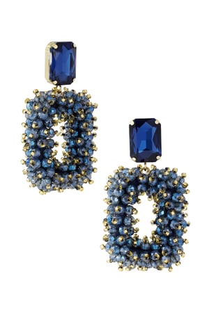 Earring glam party - dark blue h5 