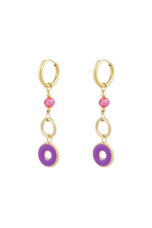 Earrings mystic mystery - purple h5 