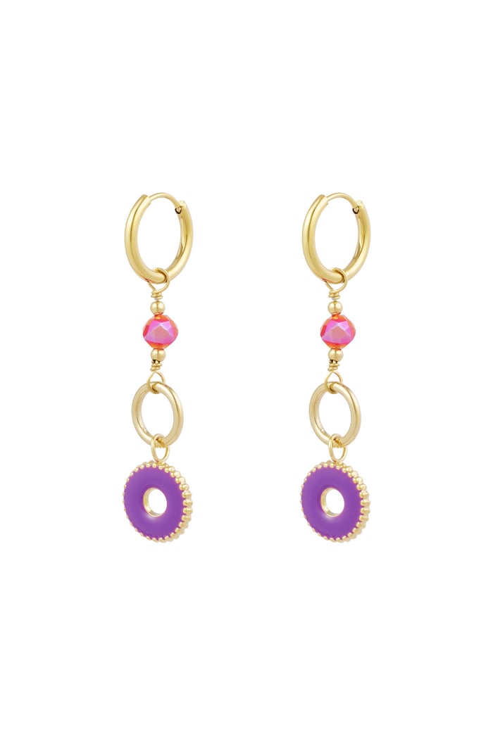 Earrings mystic mystery - purple 