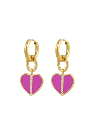 Earrings dancing dare - pink Gold color h5 