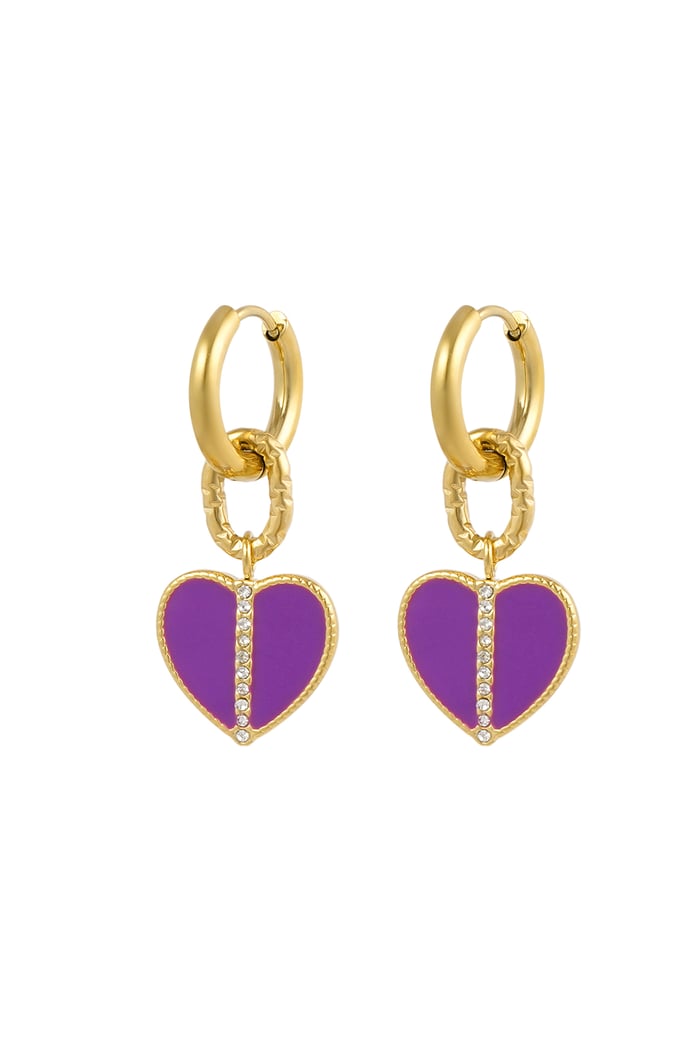 Earrings dancing dare - purple 