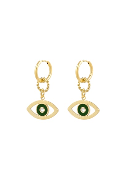 earrings eye want you - pink  h5 