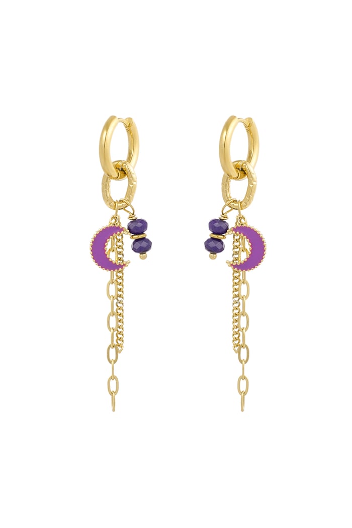 Earrings moonlight lover - purple 