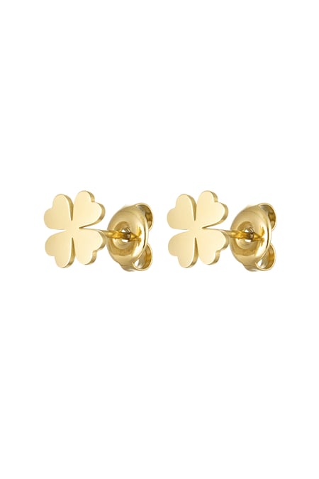 Studs clover - Gold color 2