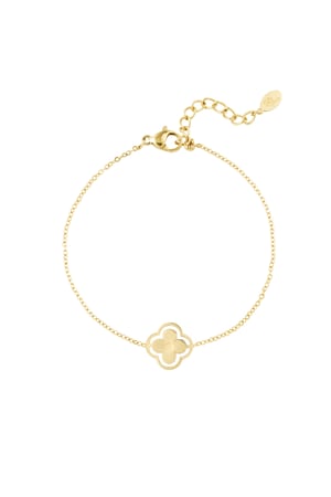 Bracelet double clover - Gold color h5 