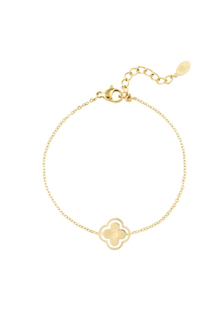 Bracelet double clover - Gold color