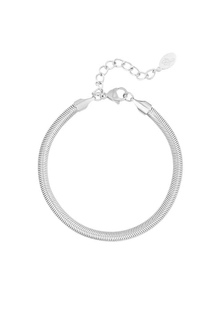 Armband flach schmal - Silber - 4,0MM 