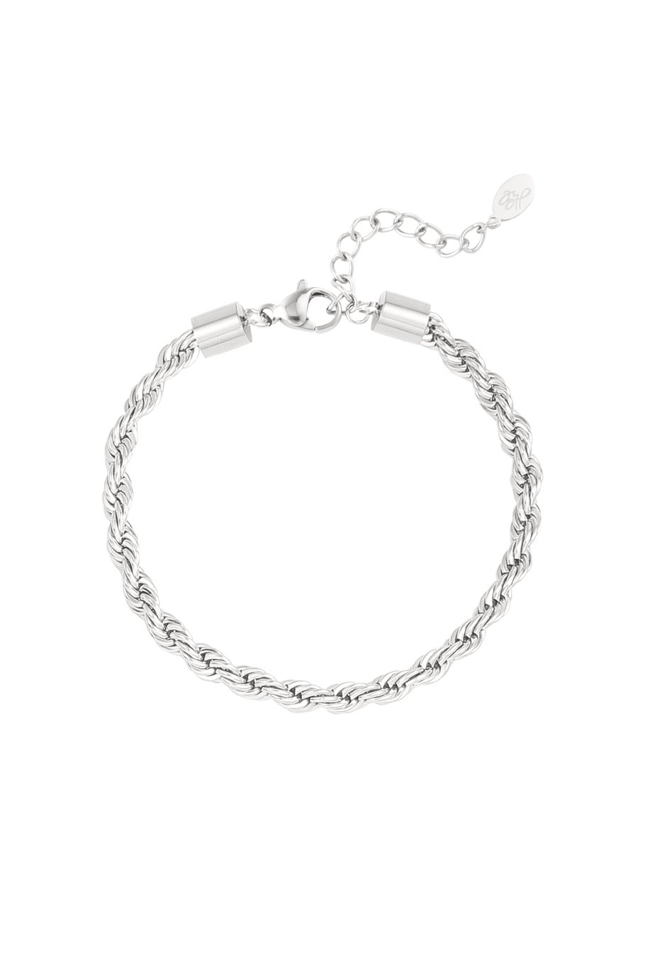 unisex bracelet twisted coarse - Gold color-4.0mm 