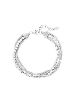 Bracelet playful with bling - Silver Color color h5 