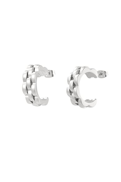 earrings round link in link h5 