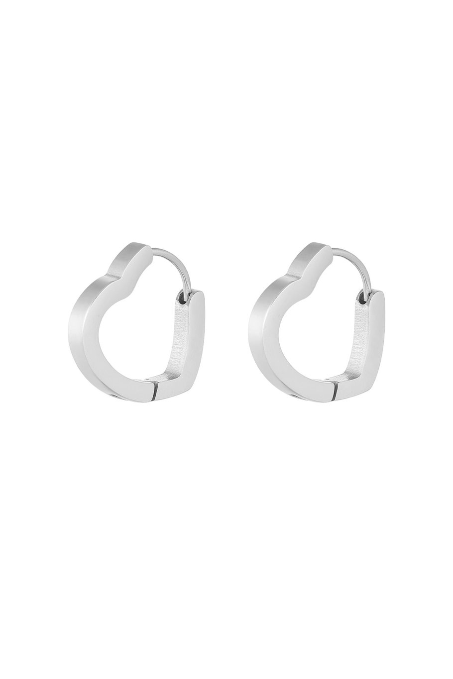 basic heart earrings large