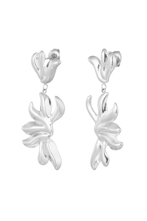 Flowy earrings - Silver Color color h5 