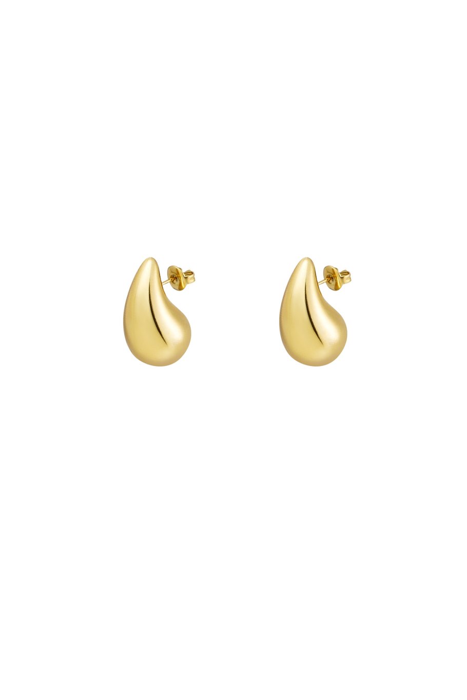 Simple drop-shaped pendant earrings small 