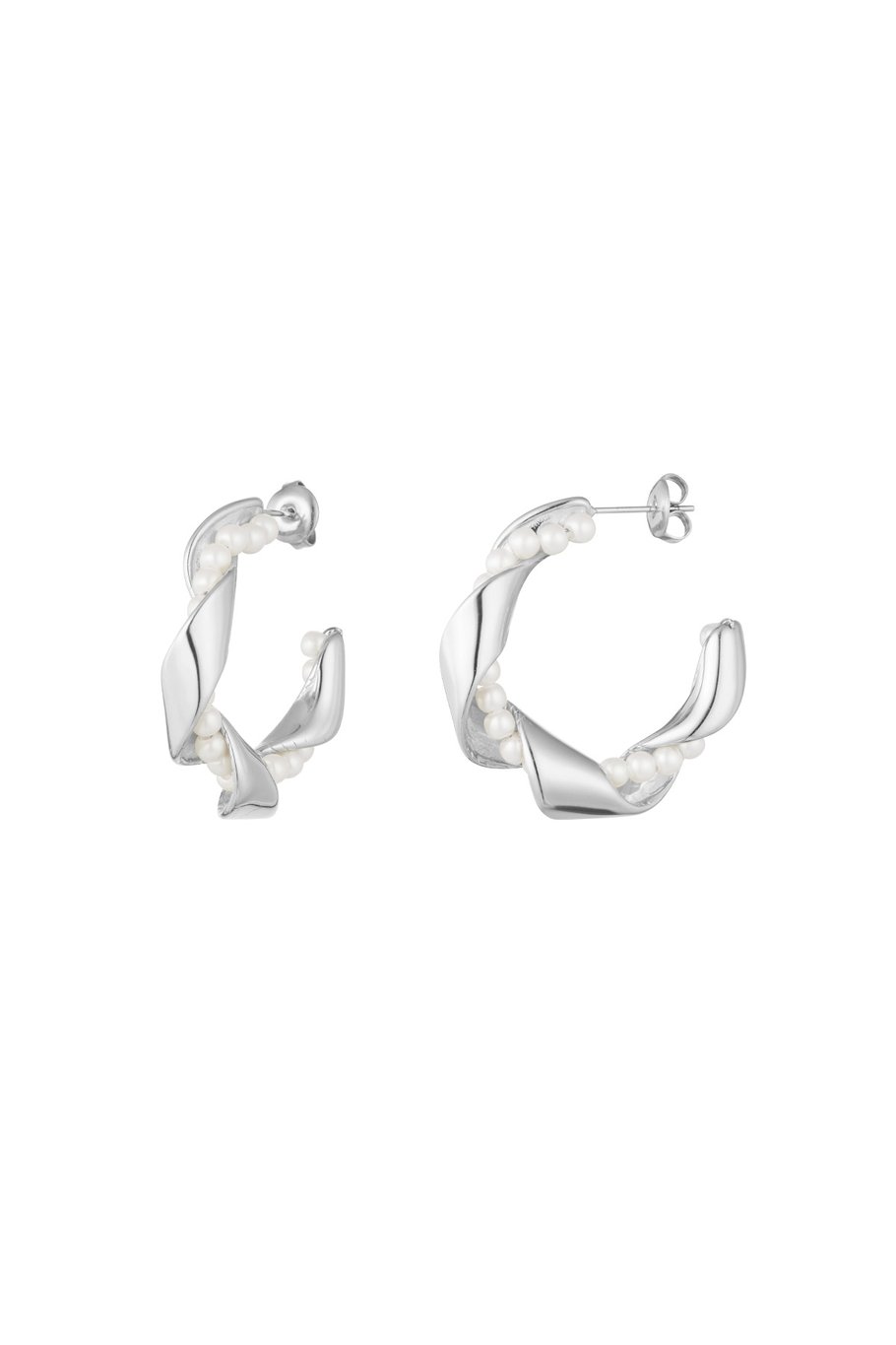 twisted pearl earrings