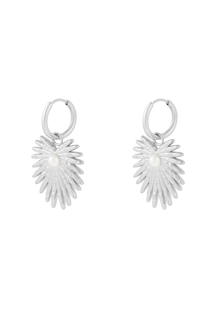 earrings palm pearl