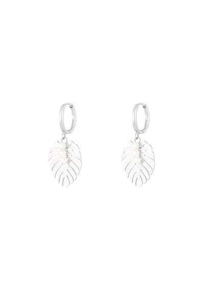 earrings leaf pearl love h5 