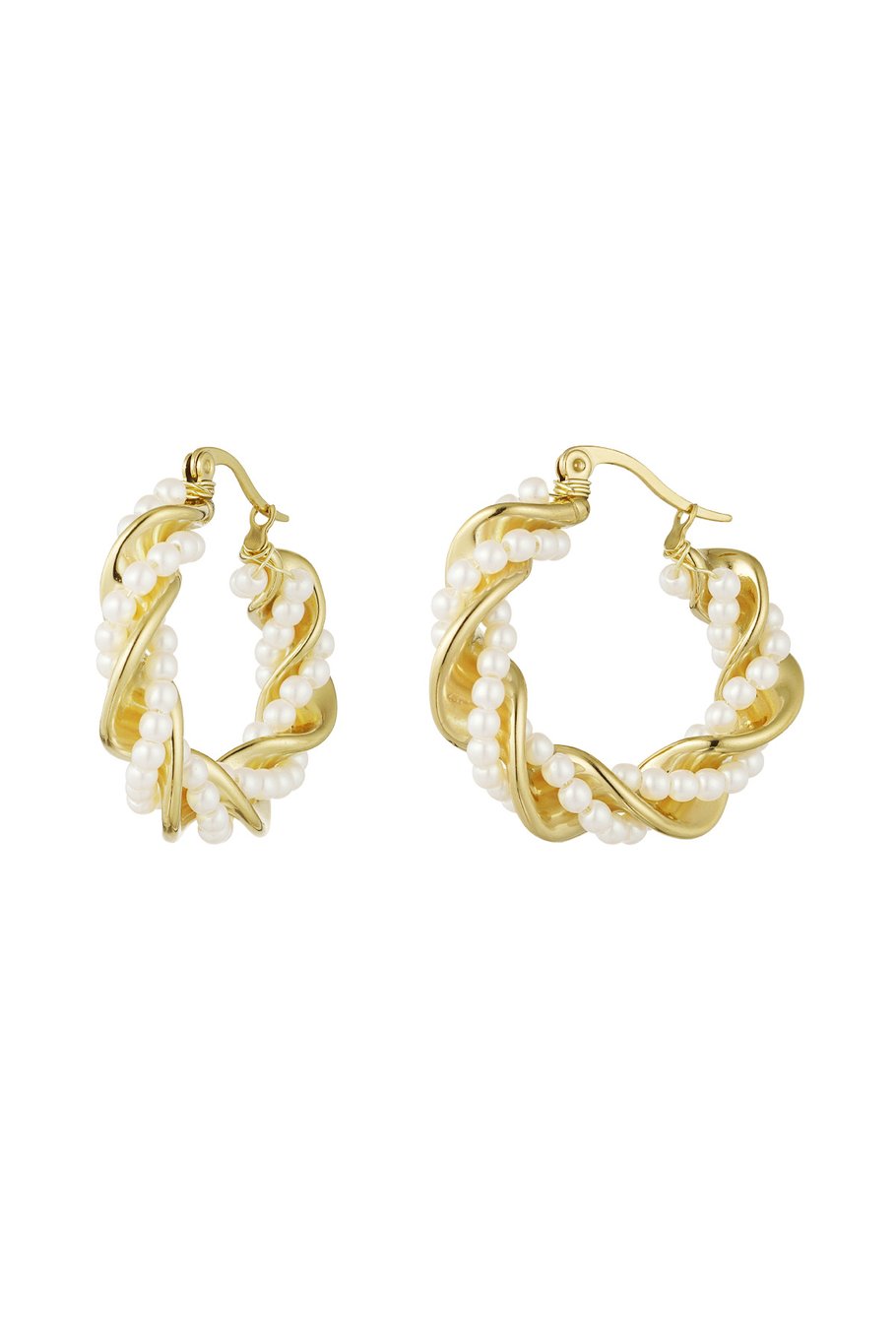 twisted earring pearl party