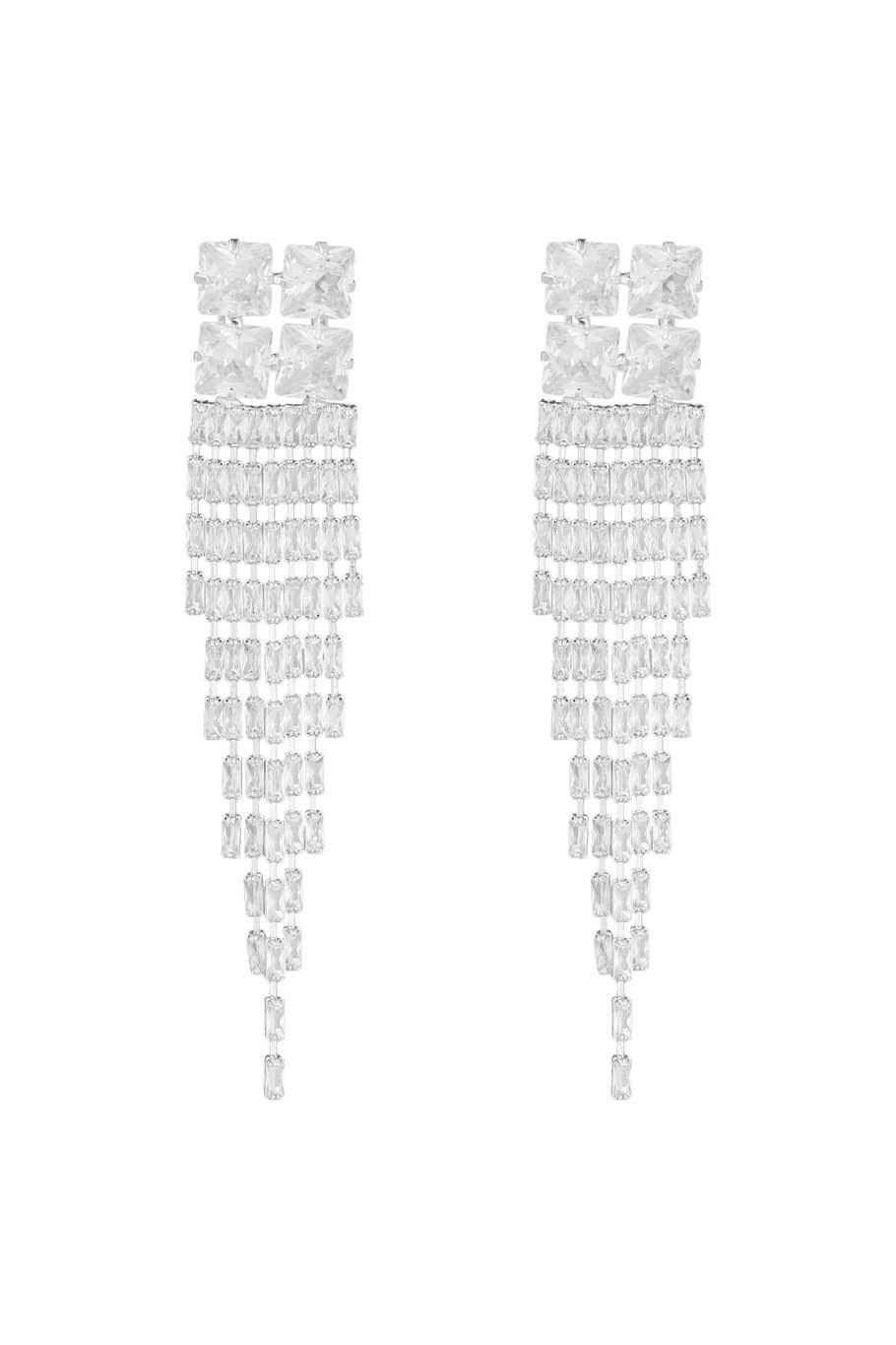 Earrings sparkly glam Gold Color - zircon copper 