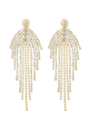 Whispers of glamour earrings - Gold color h5 Picture3