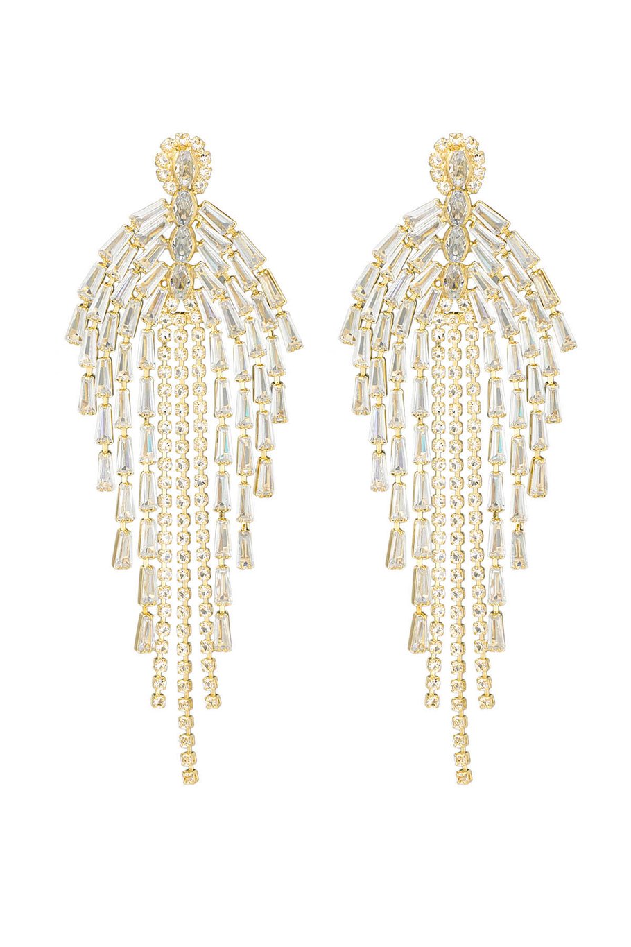 Ohrringe „Whispers of Glamour“ – Goldfarbe - Goldfarbefarbe h5Bild3