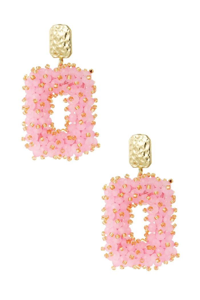 Coral earrings - baby pink  