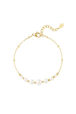 Pearl party bracelet - Gold color h5 