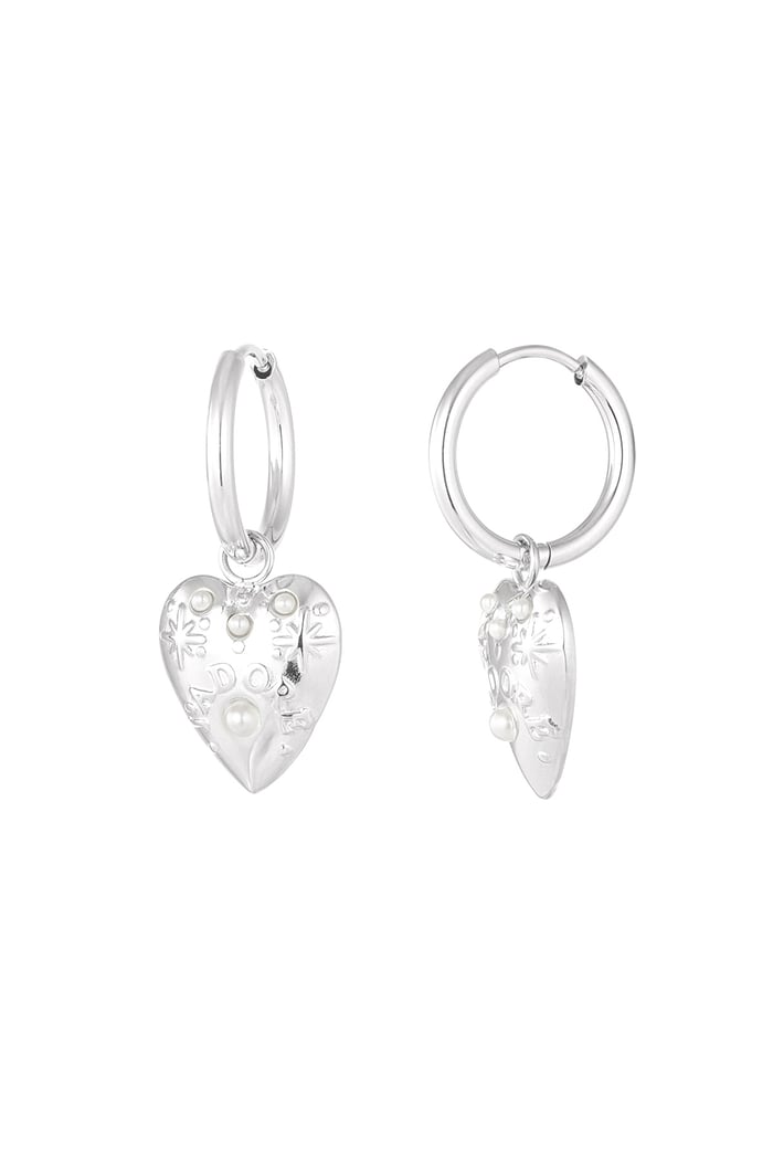 Earrings j'adore pearls - Silver Color color 