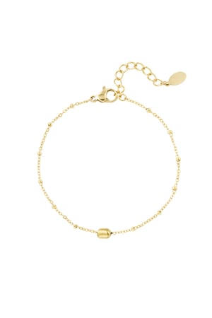 Simple bracelet with balls - Gold color h5 