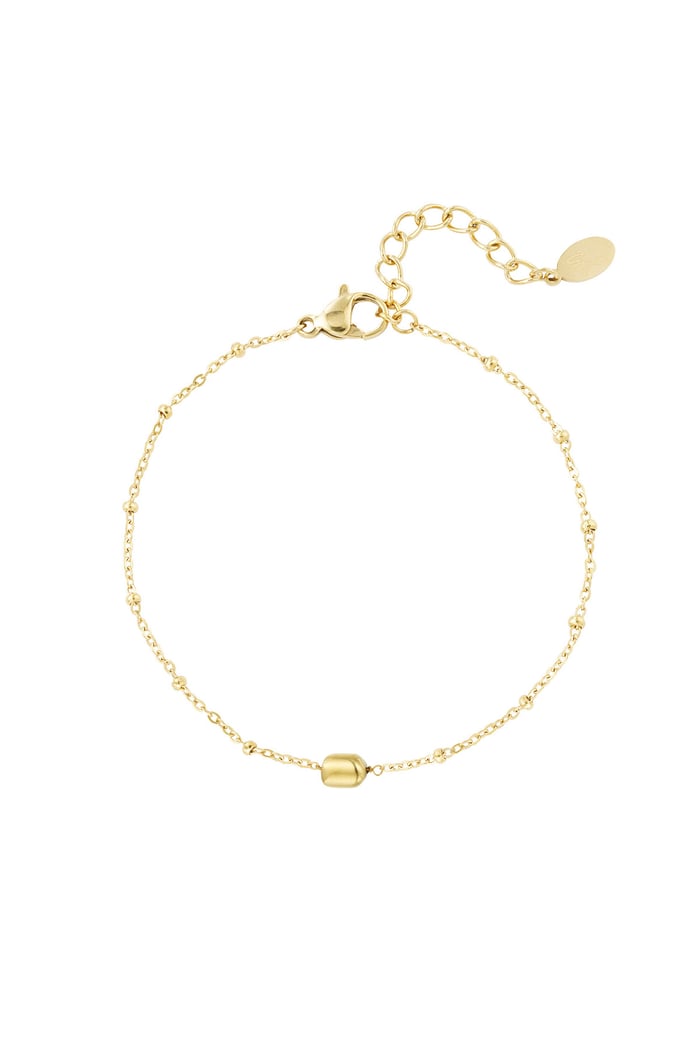 Simple bracelet with balls - Gold color 