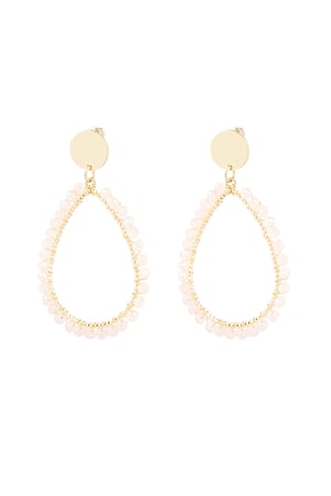 Oval earrings pastel - cream h5 