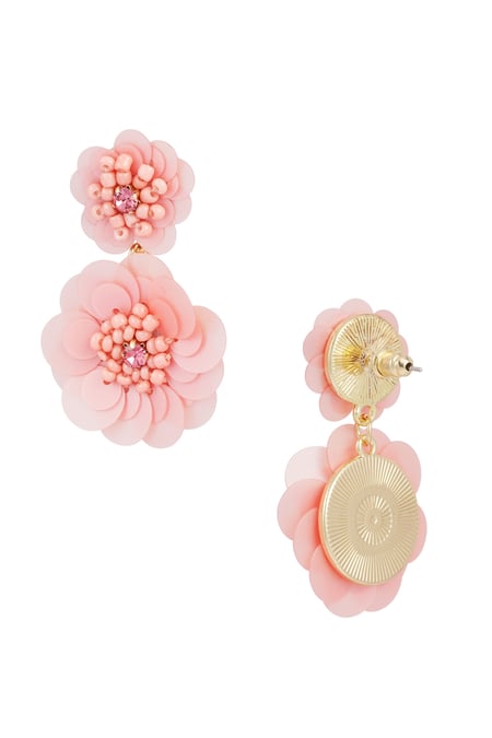 Pendientes temporada floral - rosa 2