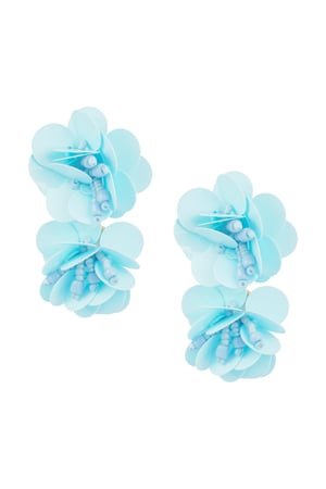 Rose spirit earrings - light blue h5 