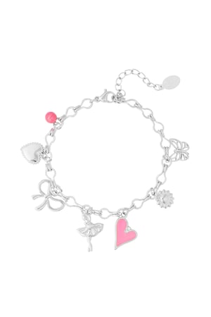 Charm bracelet dancing life - Silver Color color h5 