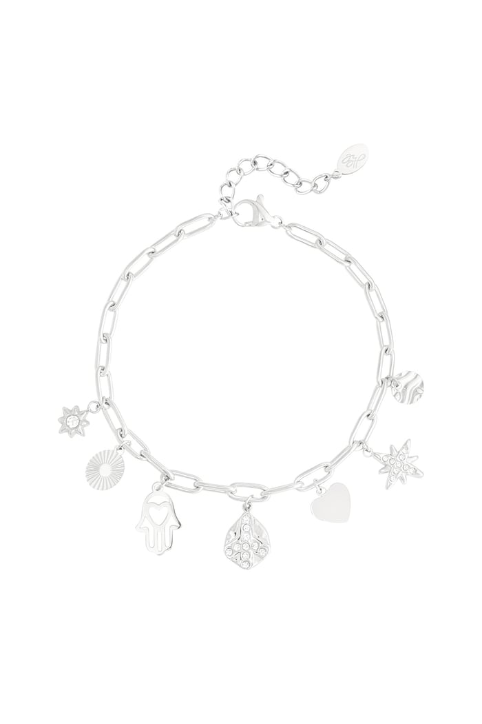 Charm-Armband „Heiliges Leben“ – Silber 