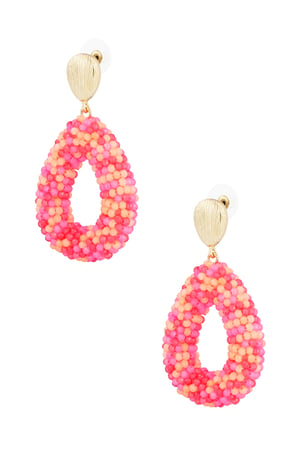 Disco dip earring - fuchsia h5 