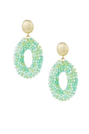 oval disco dip earring  h5 