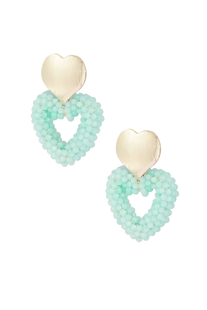 Earrings sweethearts - green 