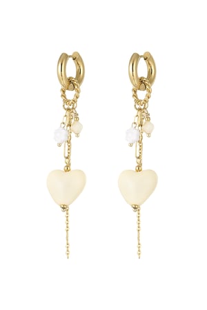 Earrings love party - beige h5 