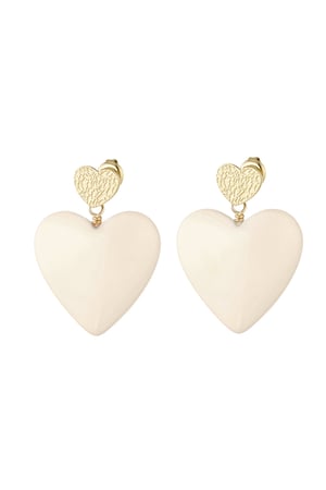 Earrings love on tour - beige h5 