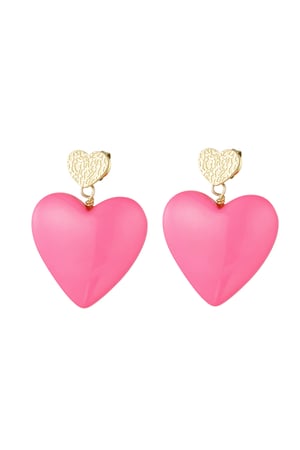 Earrings love on tour - fuchsia h5 