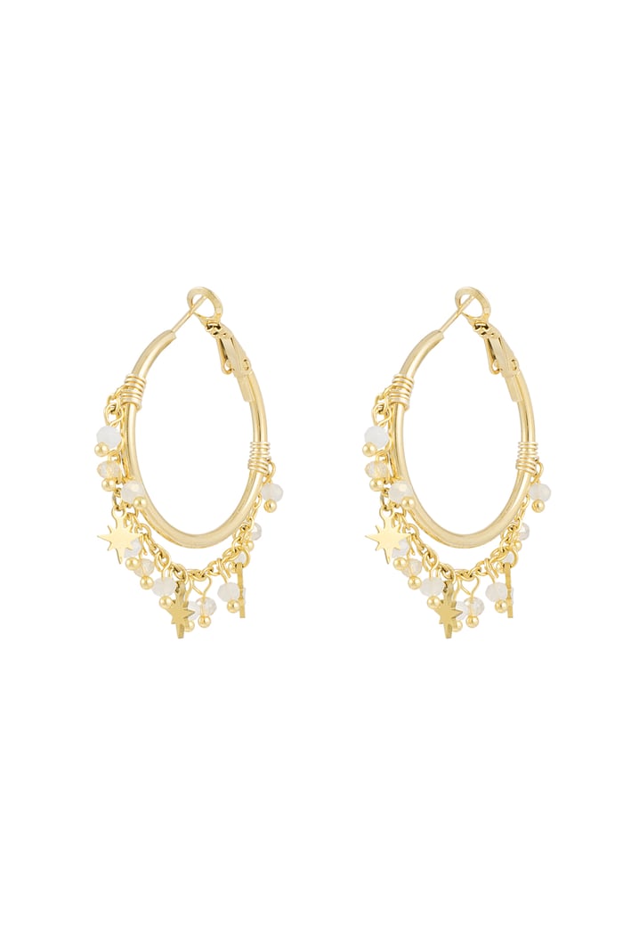 Earrings flawless filter - beige Gold color 