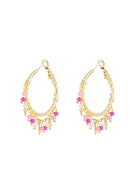 Earrings flawless filter - pink