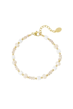 Bracelet twisted love - beige h5 