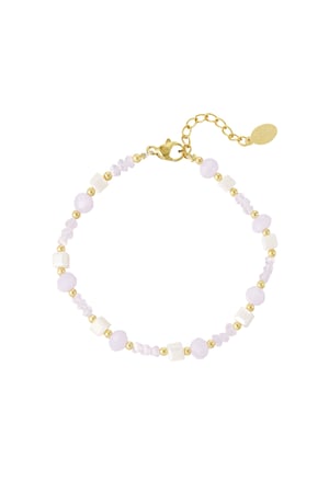 Bracelet twisted love - pale pink h5 