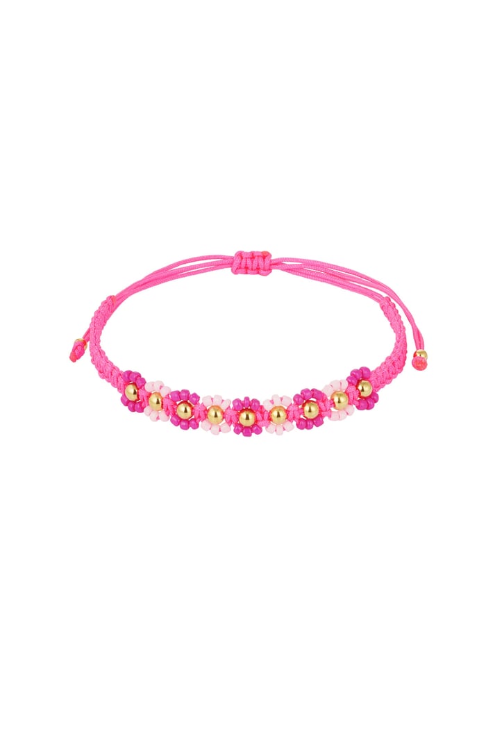 Summer flower party bracelet - fuchsia 