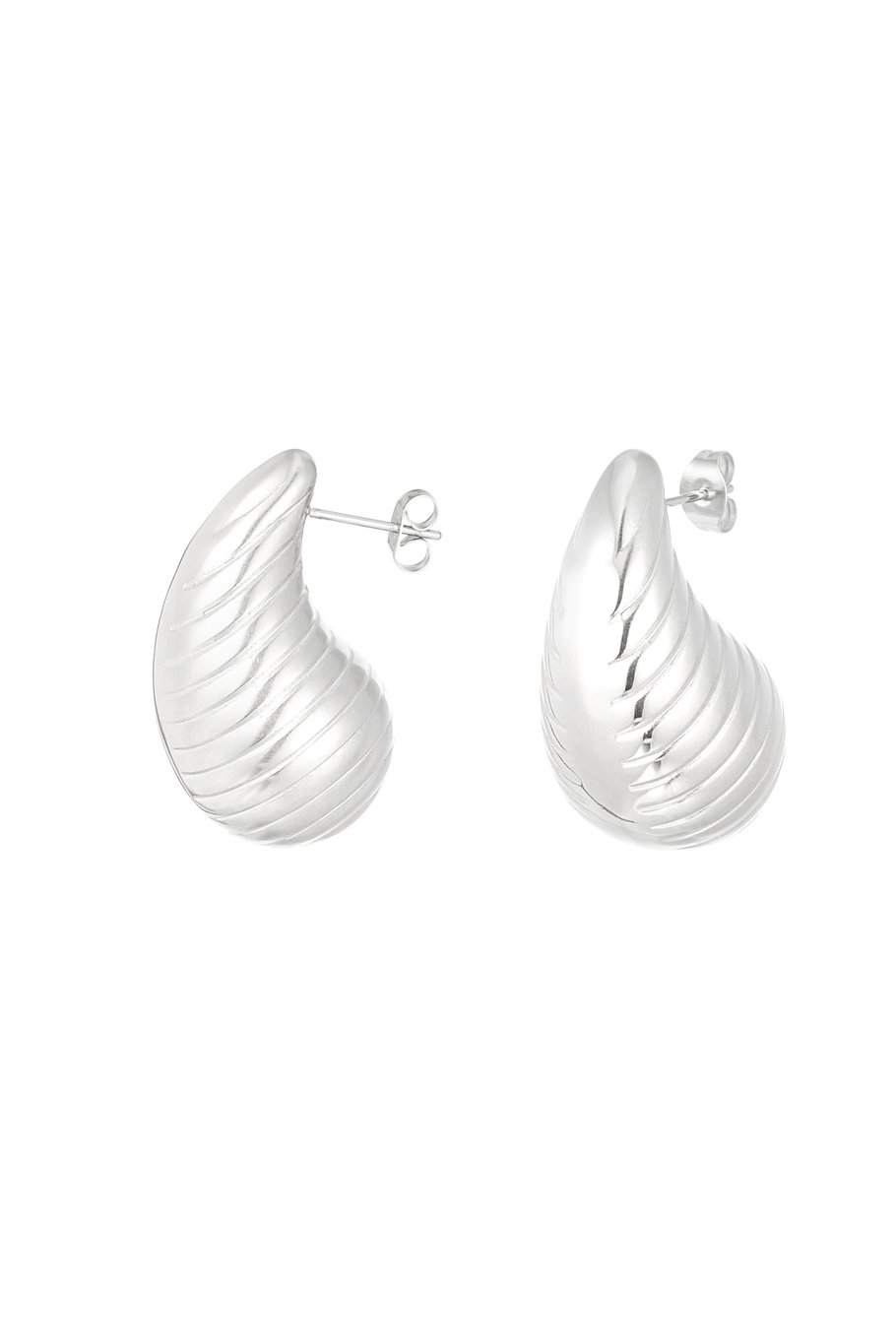 Drop structured earrings - yehwang 