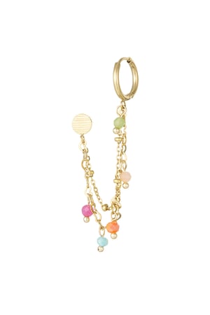 Earring technicolor treasure - Gold color h5 