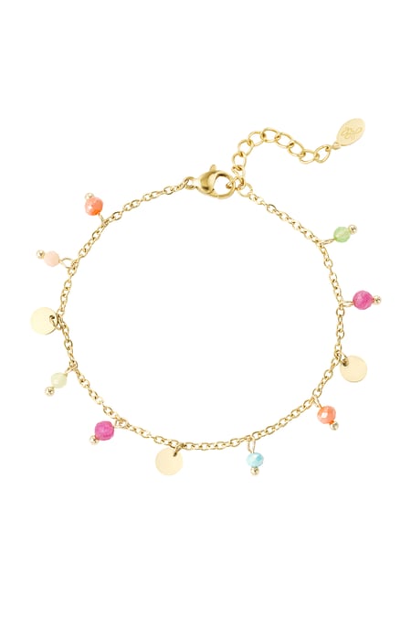 Bracelet technicolor treasure - Gold color 2