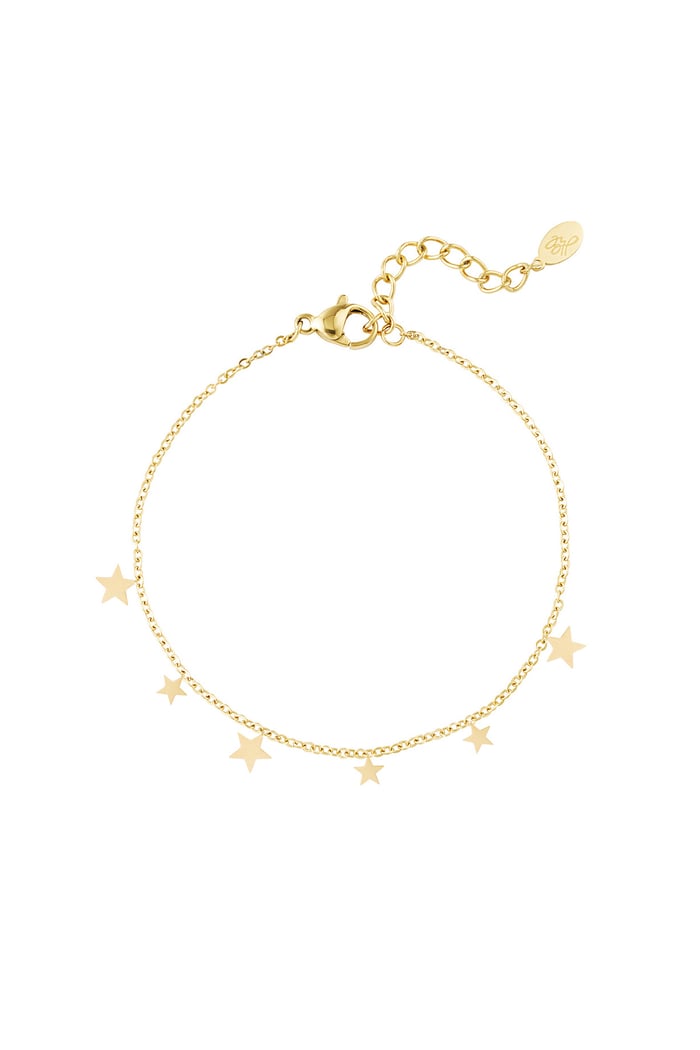 Cute star bracelet - Gold color 