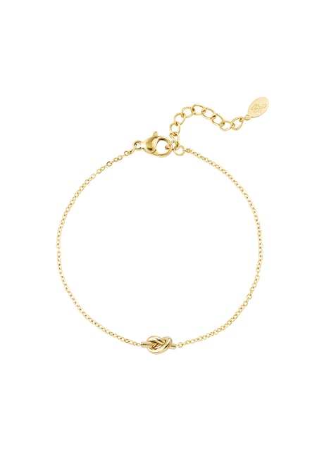 Bracciale semplice con charm annodato